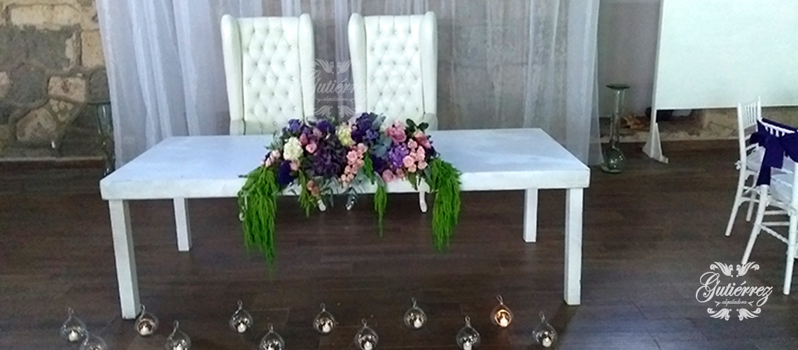 sillón para novios y cumpleaños